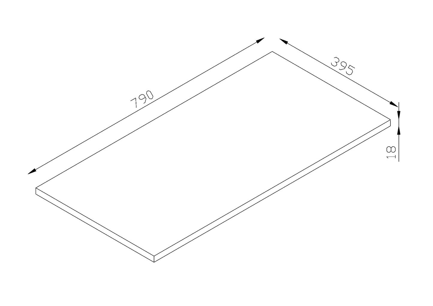 Alfie 800 Cabinet with Open Storage