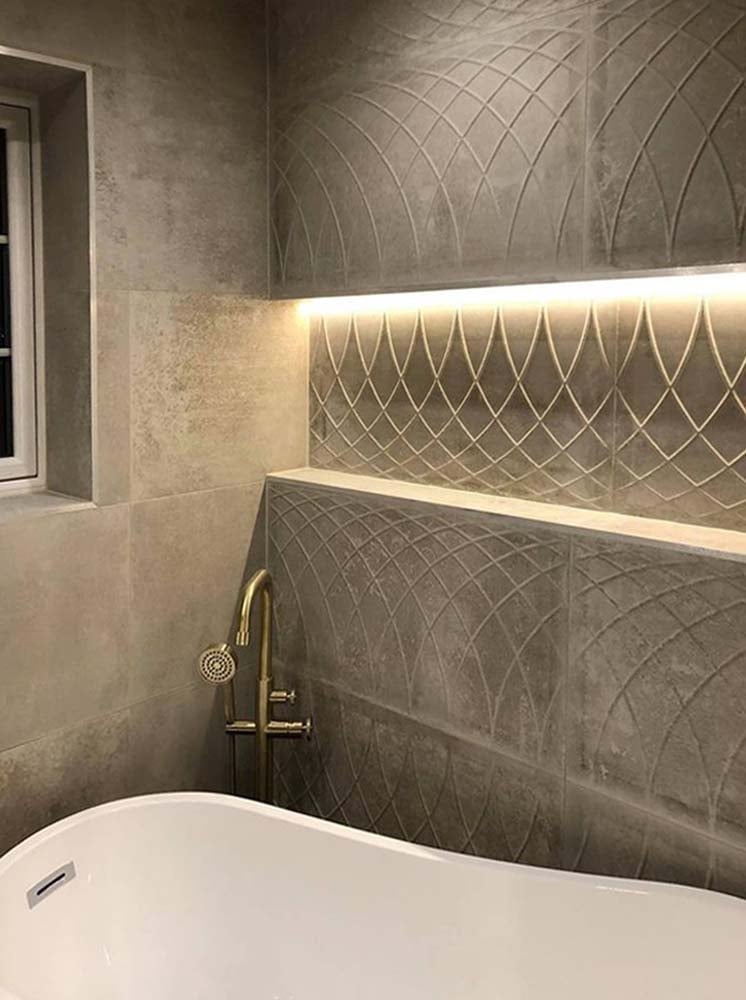 Fontana Ceniza Decor Porcelain Tile 450x900mm