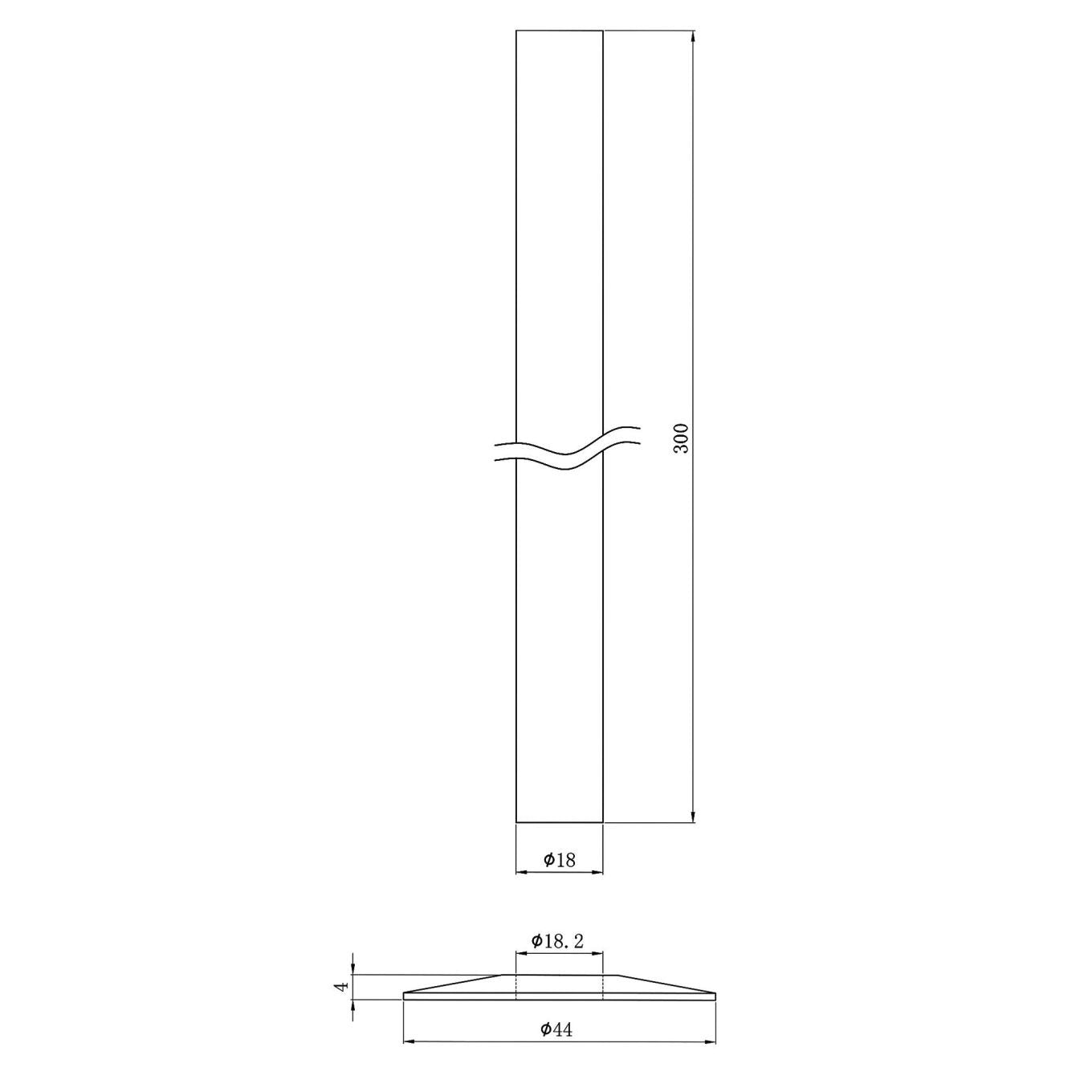 Chrome Pipe Sleeve Kit 300mm