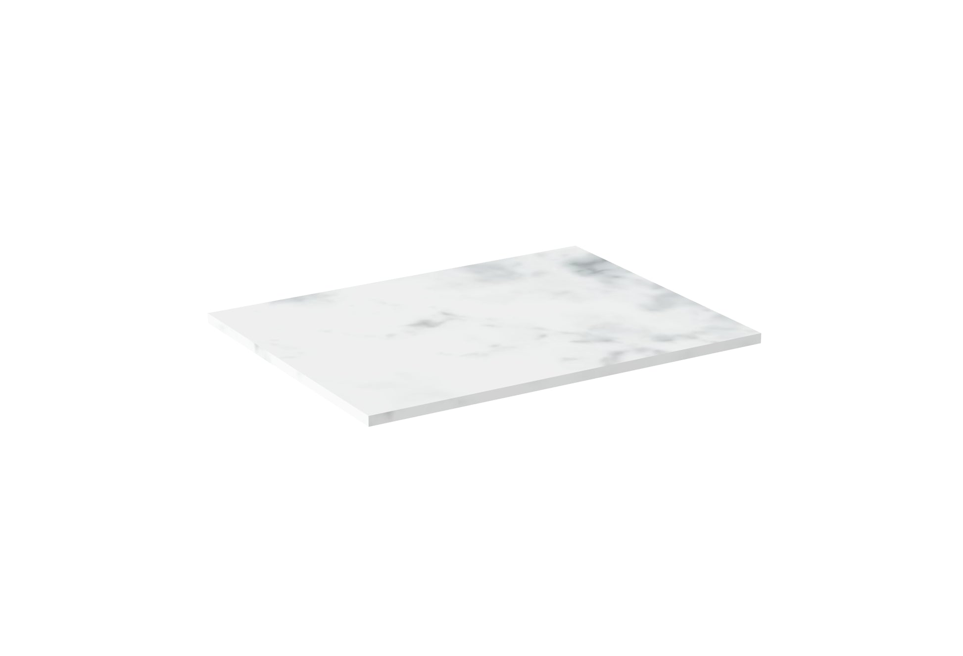 AUSTEN 50cm countertop - Matte Carrara White - Solid surface
