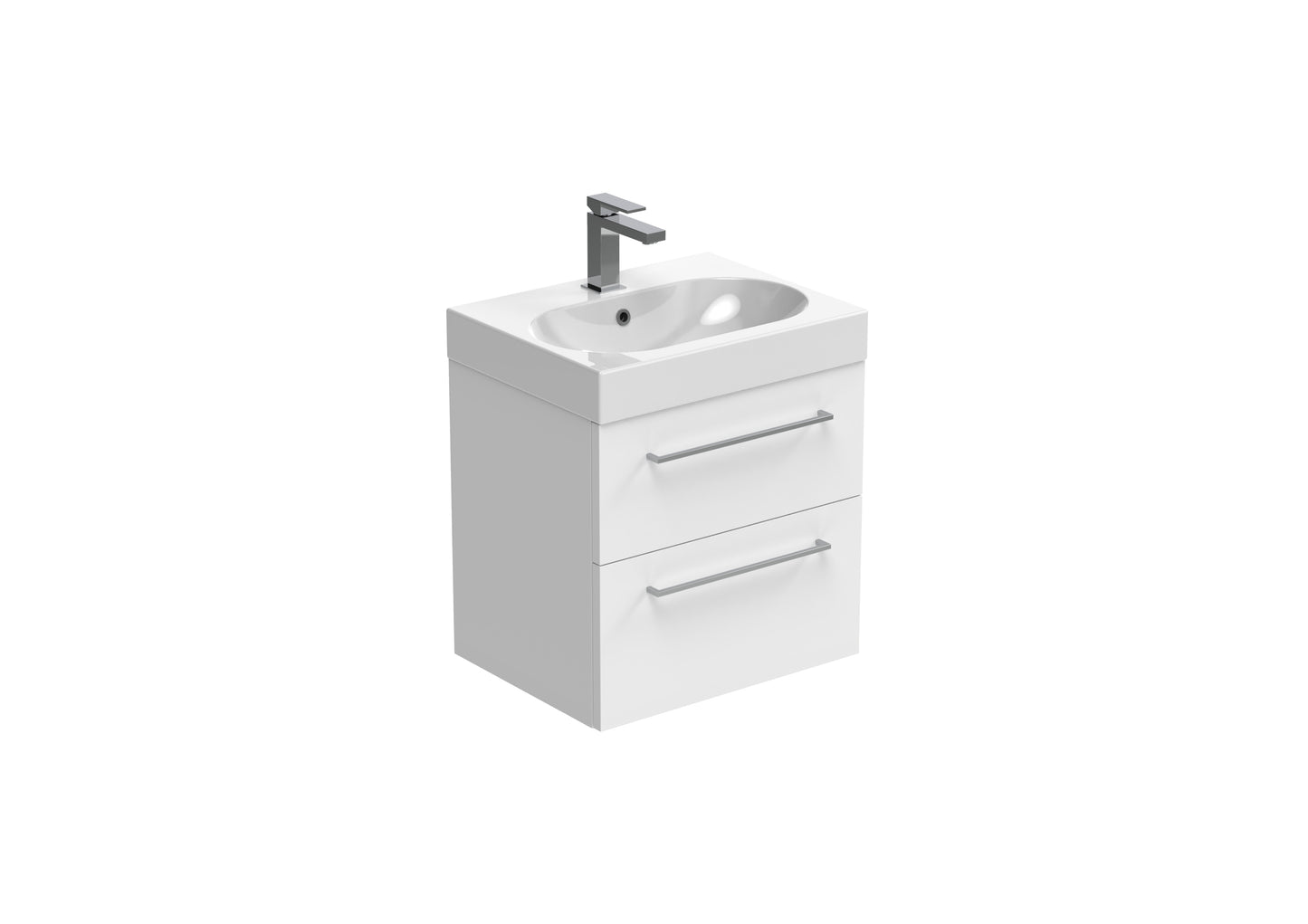 AUSTEN 50cm 2 drawer wall mounted unit