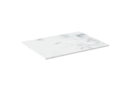 AUSTEN 60cm countertop - Matte Carrara White - Solid surface