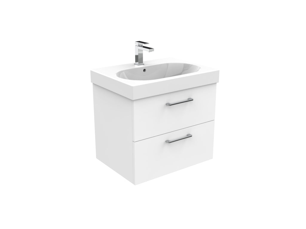 AUSTEN 60cm 2 drawer wall mounted unit
