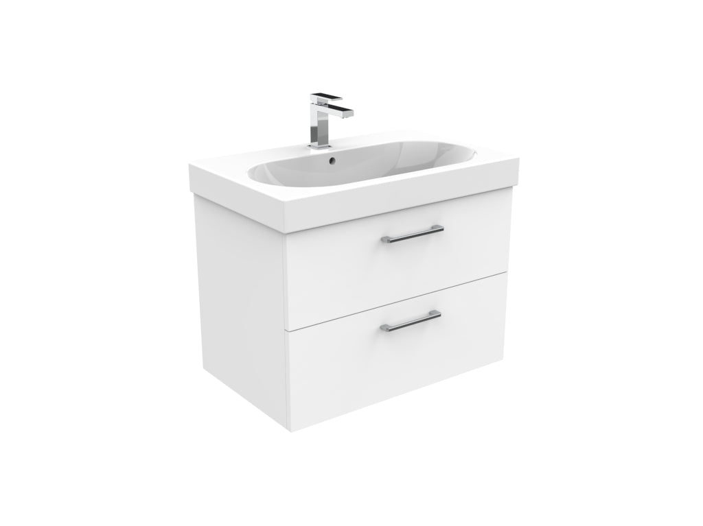 AUSTEN 72cm 2 drawer wall mounted unit