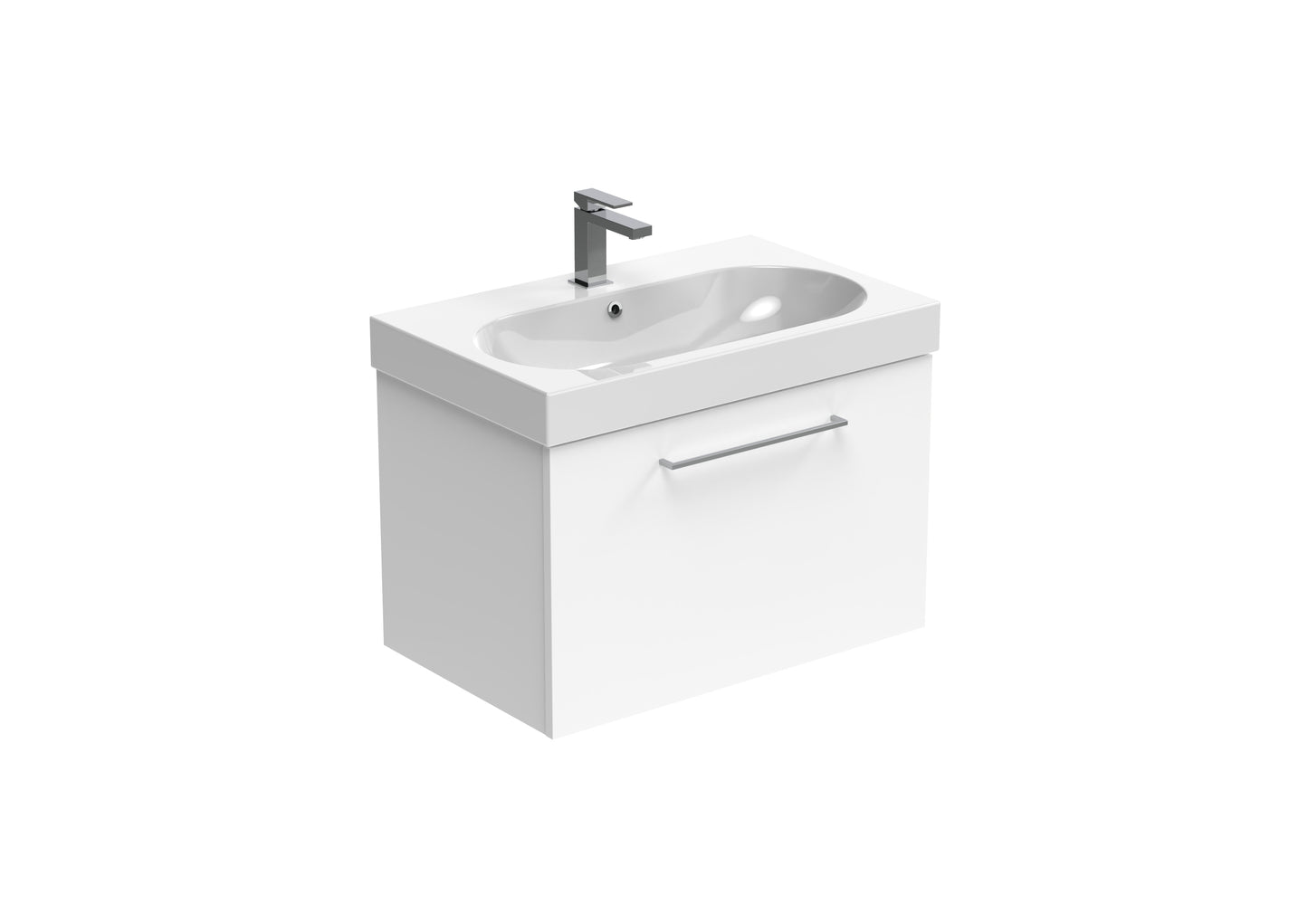 AUSTEN 72cm 1 drawer wall mounted unit