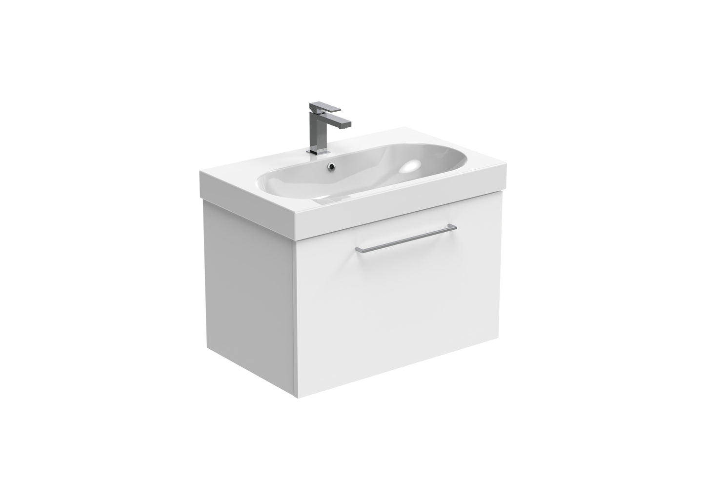 AUSTEN 72cm 1 drawer wall mounted unit