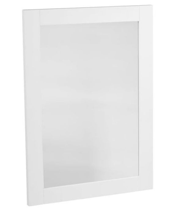 Tavistock Lansdown Wooden 800mm Framed Mirror - Linen White