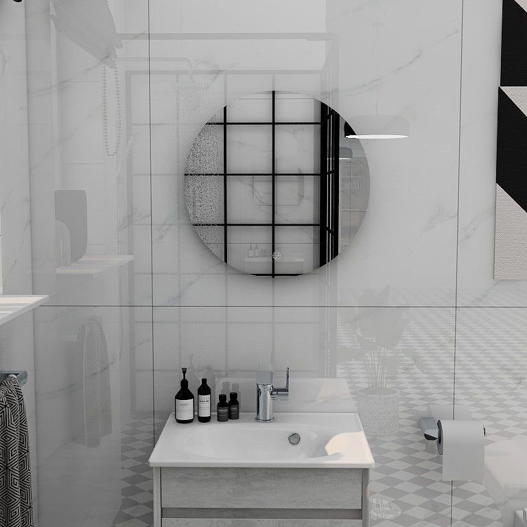 Alma 480mm Round Illuminated Mirror with Demista