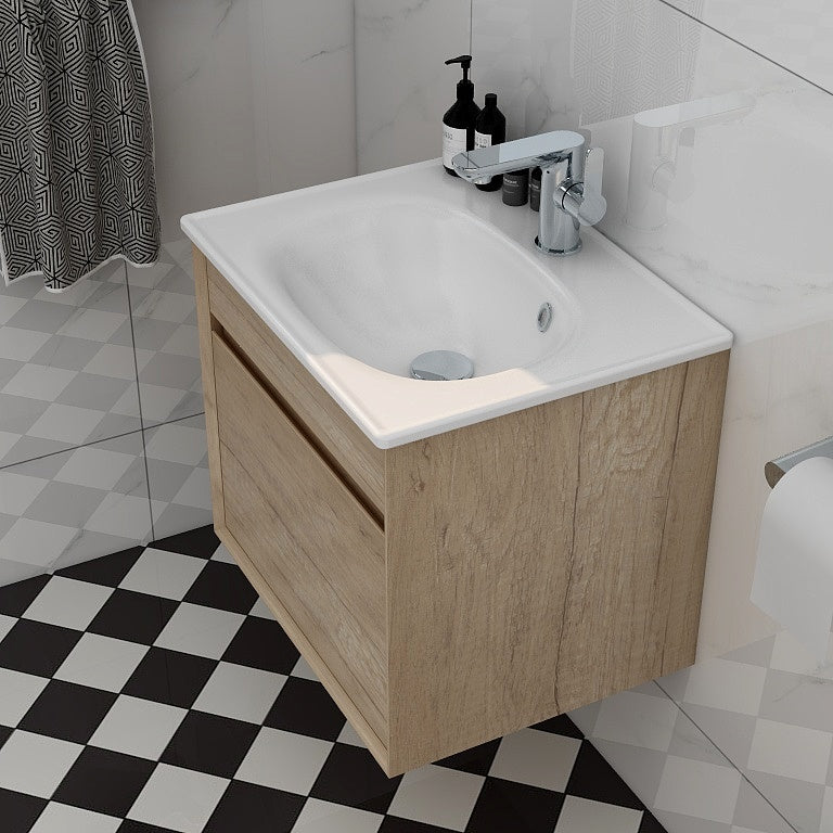 Alma 500mm Slimline 1th Ceramic Basin
