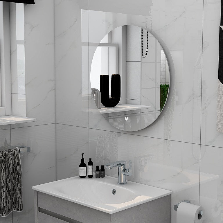 Alma 580mm Round Illuminated Mirror with Demista