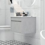 Alma 600mm Single Drawer cabinet in Slate