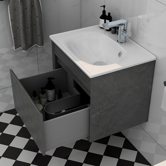 Alma 600mm Slimline Ceramic Basin 1th