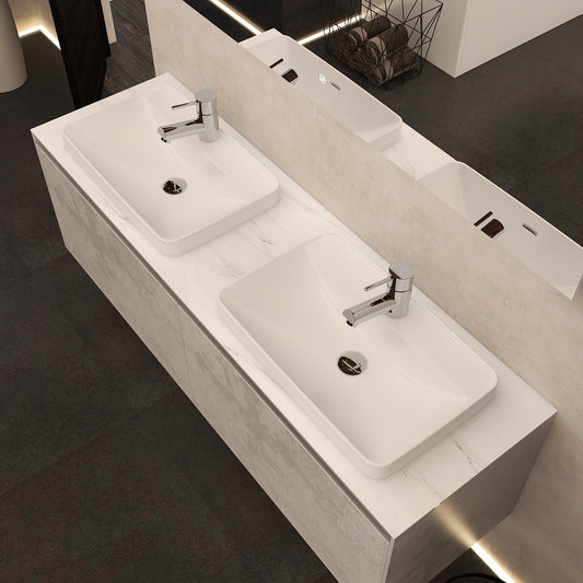Arco Quartz 1600 White Marble Worktop