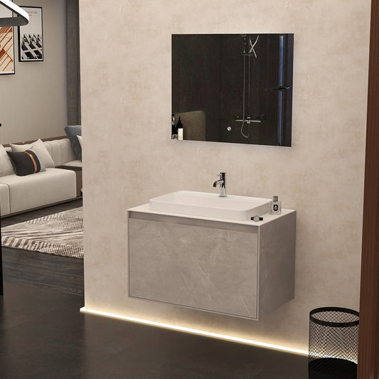 Arco 800mm single drawer cabinet in Slate