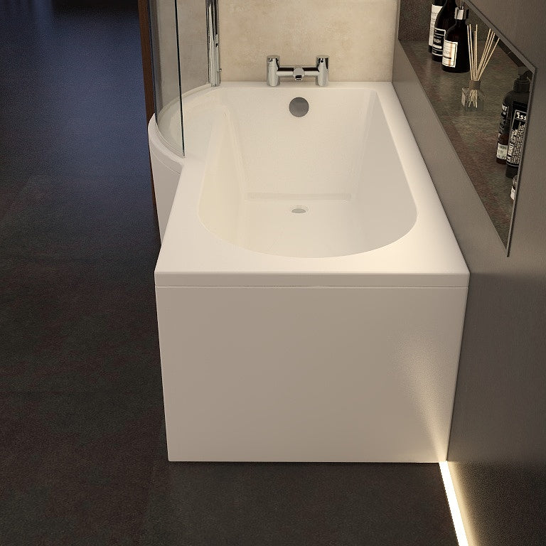 Imex Premiercast Arco shower bath 1500mm (inc. leg pack)