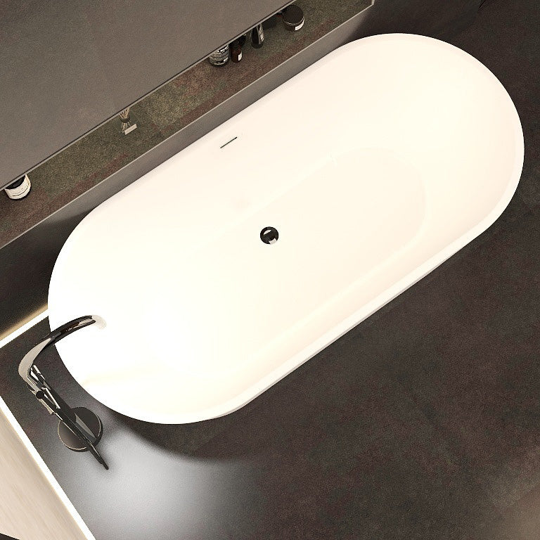 Arco Slim 1700×800 freestanding bath including pop up bath waste