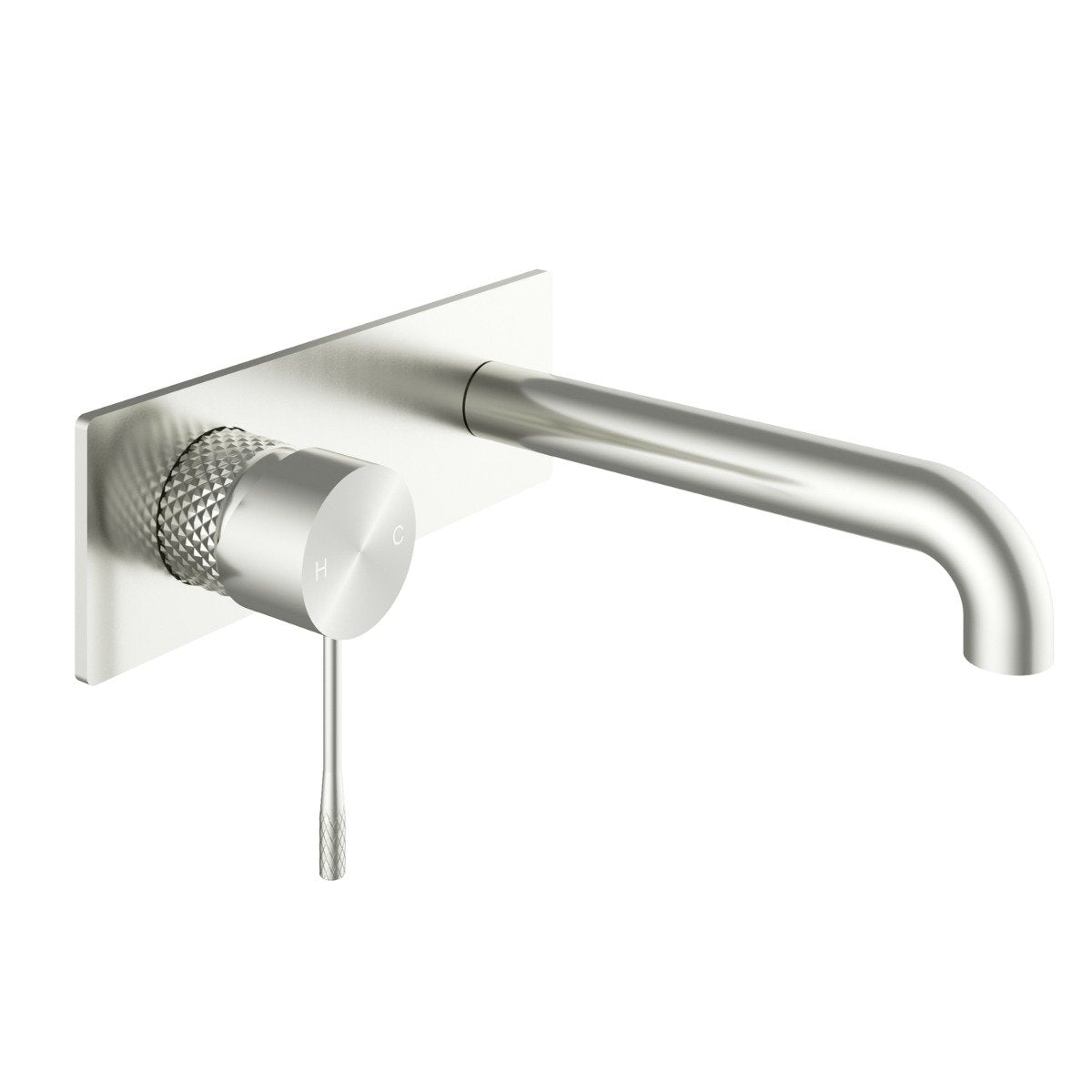 Moray Nickel Knurled Wall Mounted Basin Tap