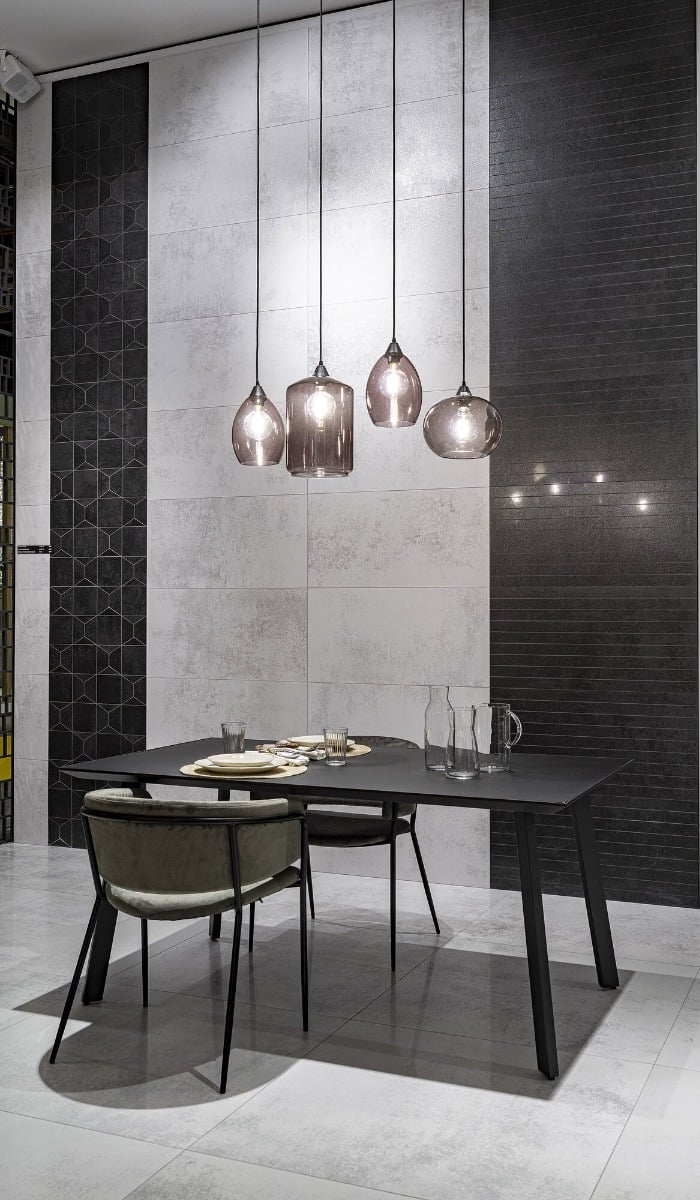 Swindon White Concrete Semi-Polished Porcelain Tile 898x898mm