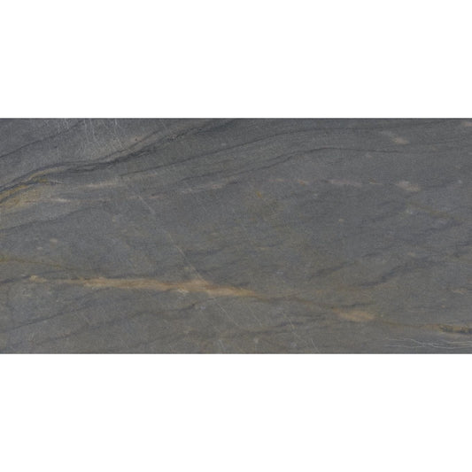 Duomo Dark Grey Marble Matt Porcelain Tile 600x1200mm