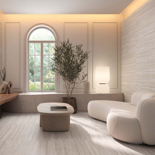 Vesuvius Marfil Matt Porcelain Tile 1200x600mm