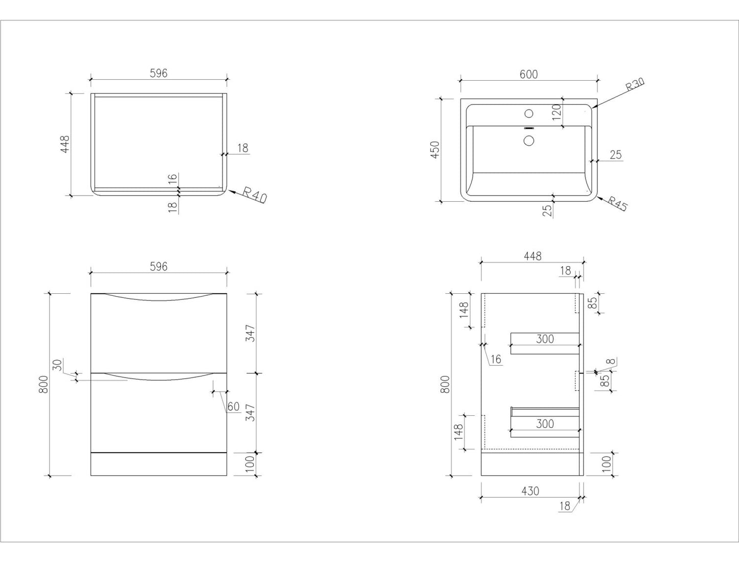 Bella 600 Floor Cabinet
