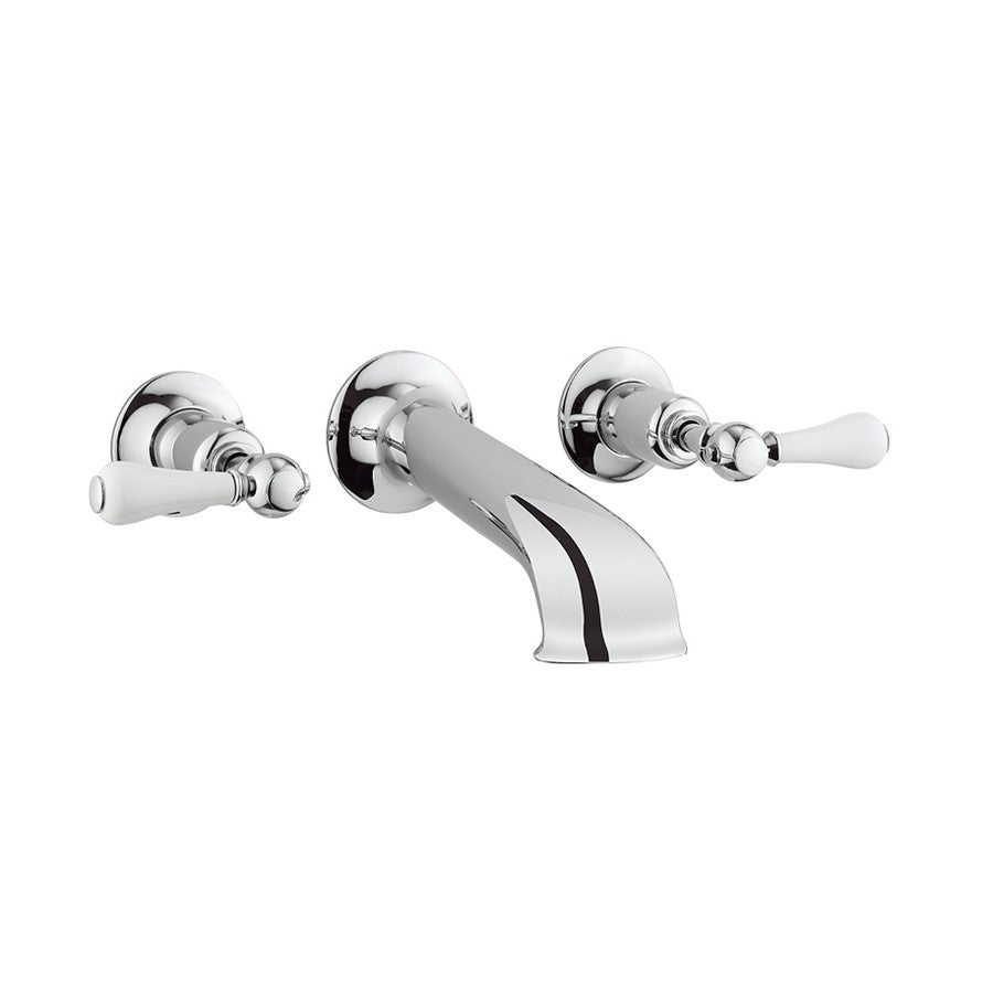Belgravia Lever Bath Spout & Wall Stop Taps