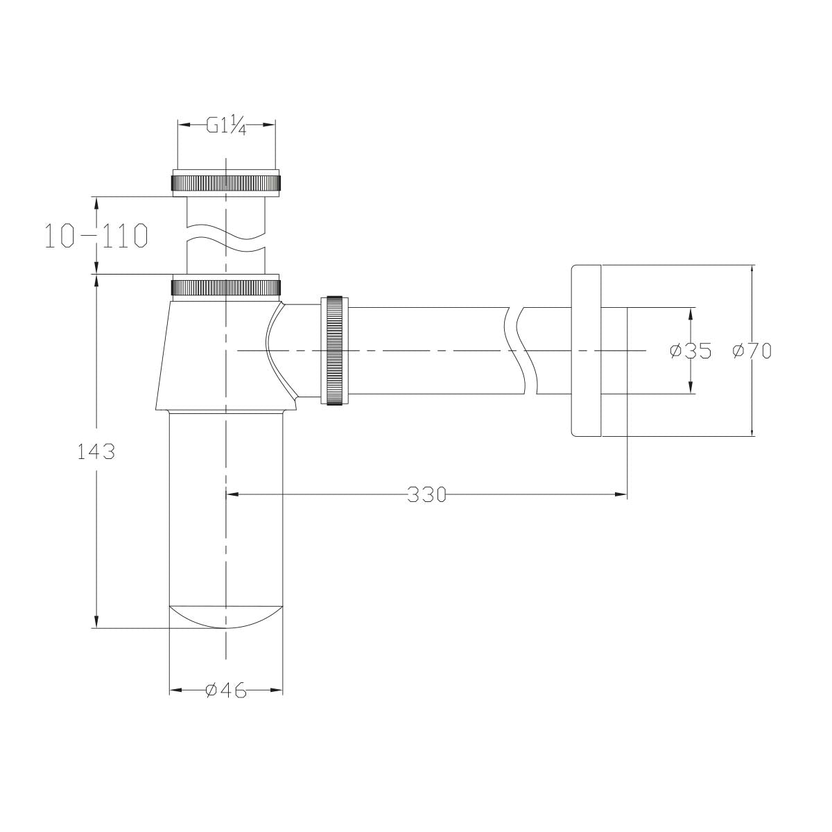 Round Bottle Trap