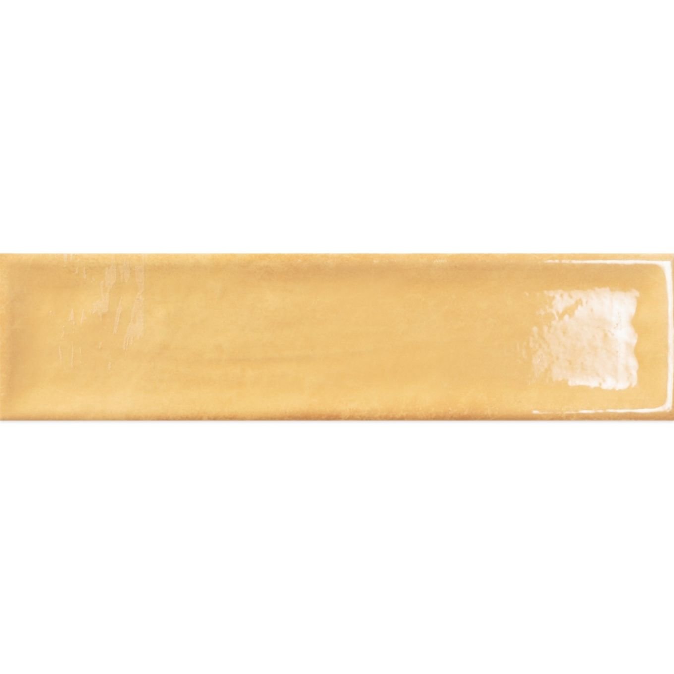 Navajo Mostaza Gloss Porcelain Brick Tile 75x300mm