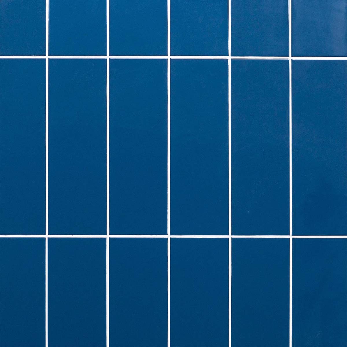 Luso Marino Blue Gloss Ceramic Tile 100x200mm
