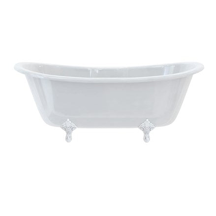 Bateau Double Ended Bath with Standard Feet