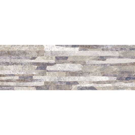 Damato Grey Brick Ceramic Feature Tile 200x600mm