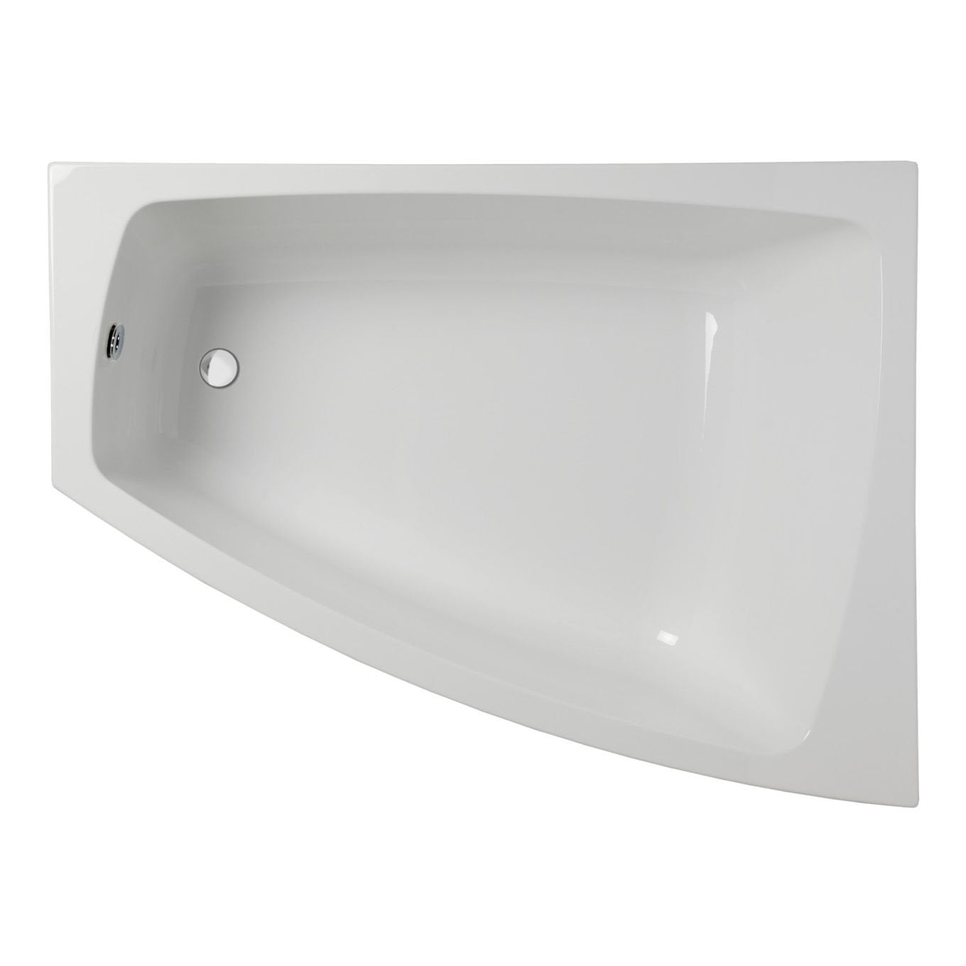 Carron Clipper Left Hand Acrylic Corner Bath - 1200x1575mm