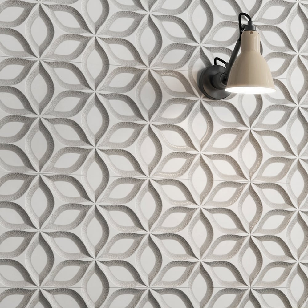 Weave Crema Decor Ceramic Tile 300x900mm