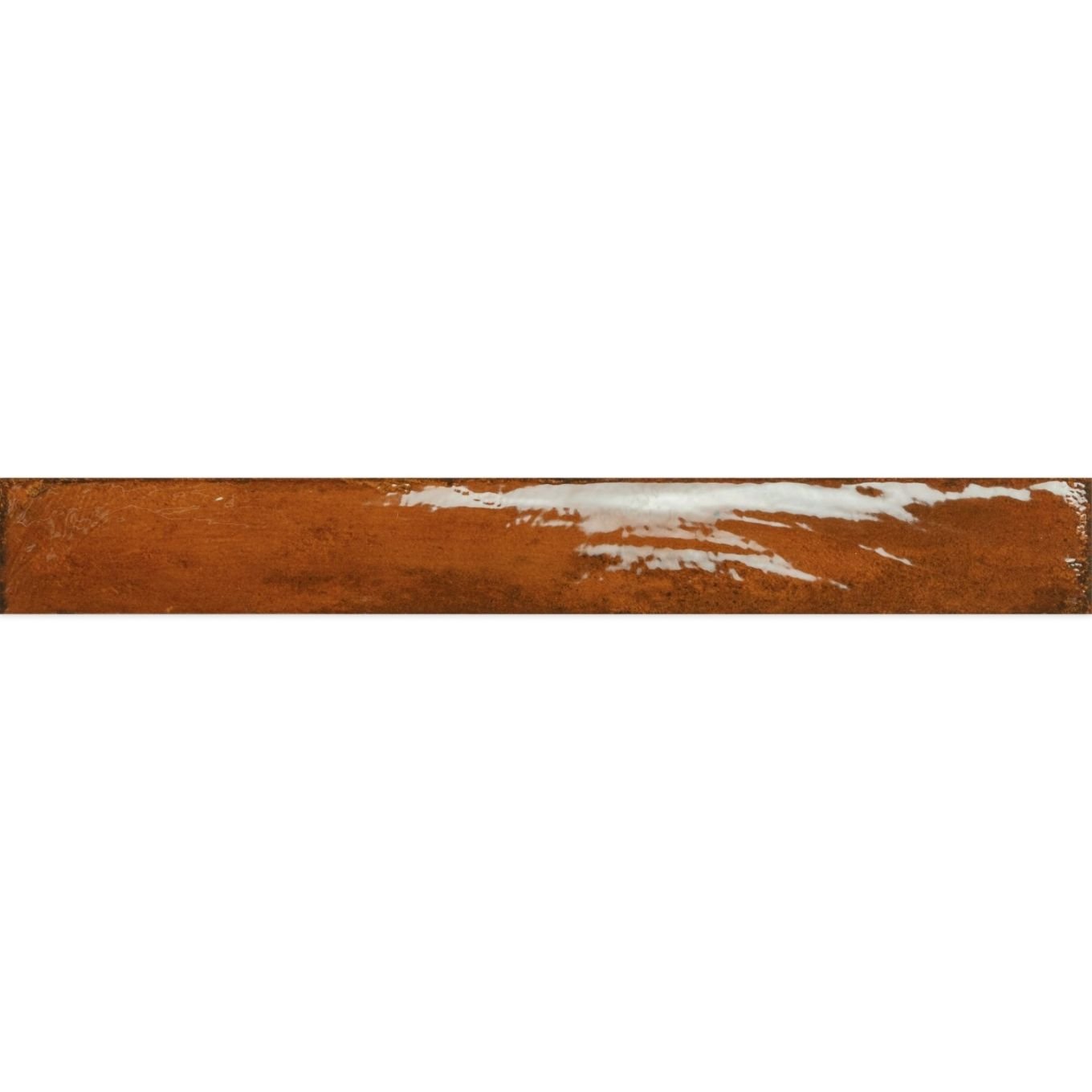 Capri Orange Gloss Ceramic Brick Tile 400x50mm