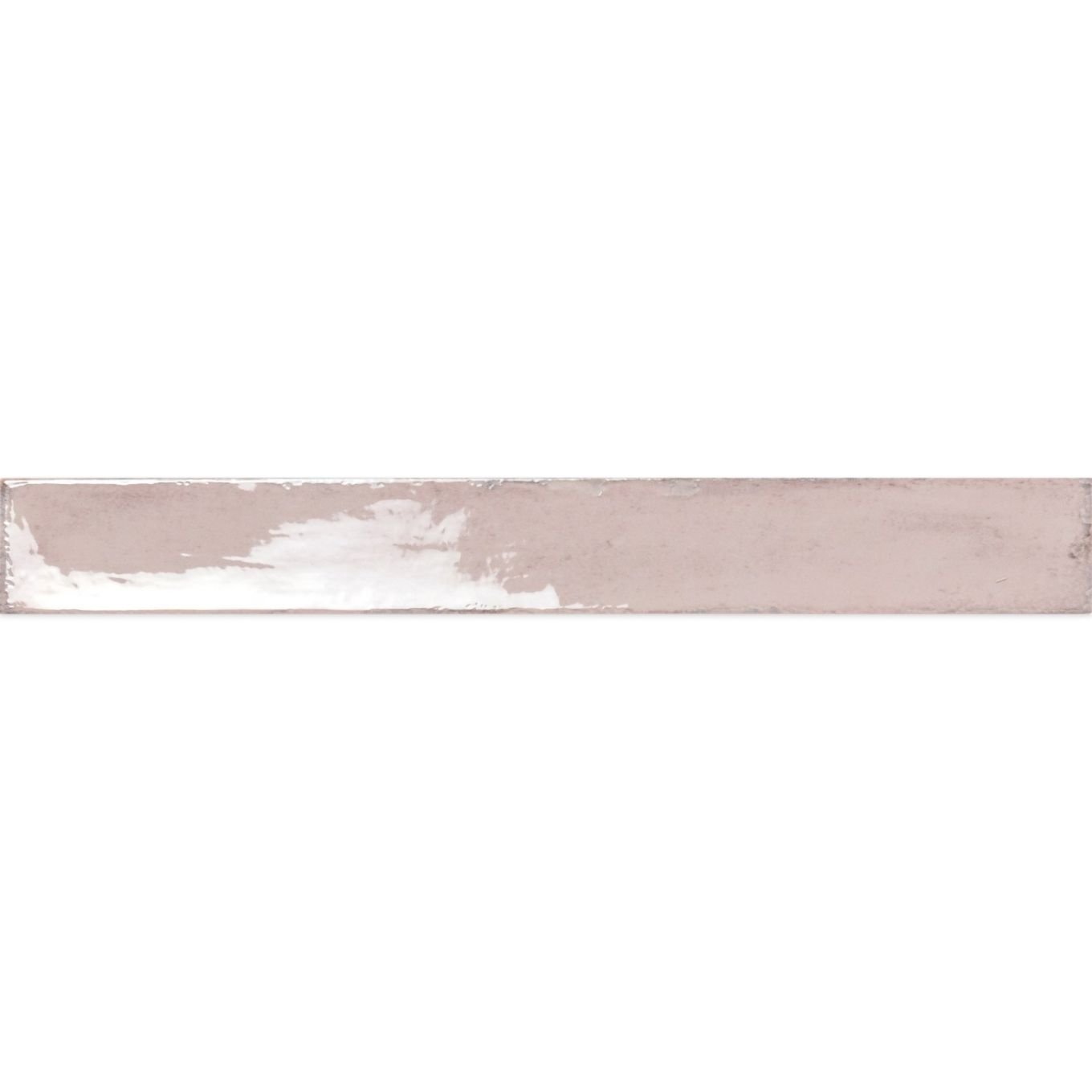 Capri Pink Gloss Ceramic Brick Tile 400x50mm