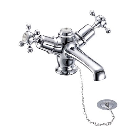 Claremont Basin Mixer with Plug & Chain Waste