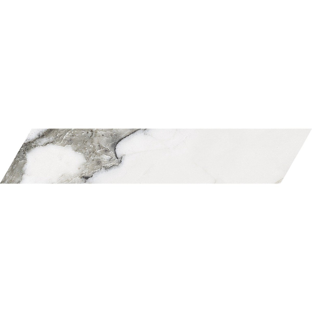 Calcutta Majestic Chevron Matt Marble Tile 80x400mm