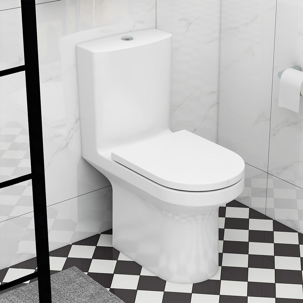 Alma Rimless Open Back Close Coupled Pan & cistern (pan height 420mm)