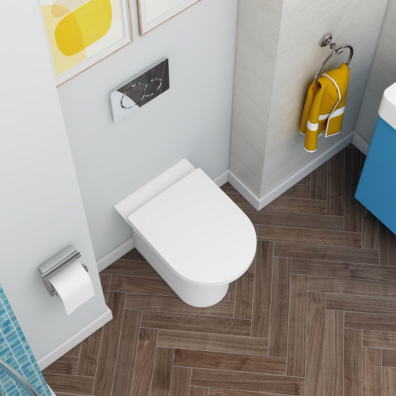 Blade Rimless Back to Wall Pan
