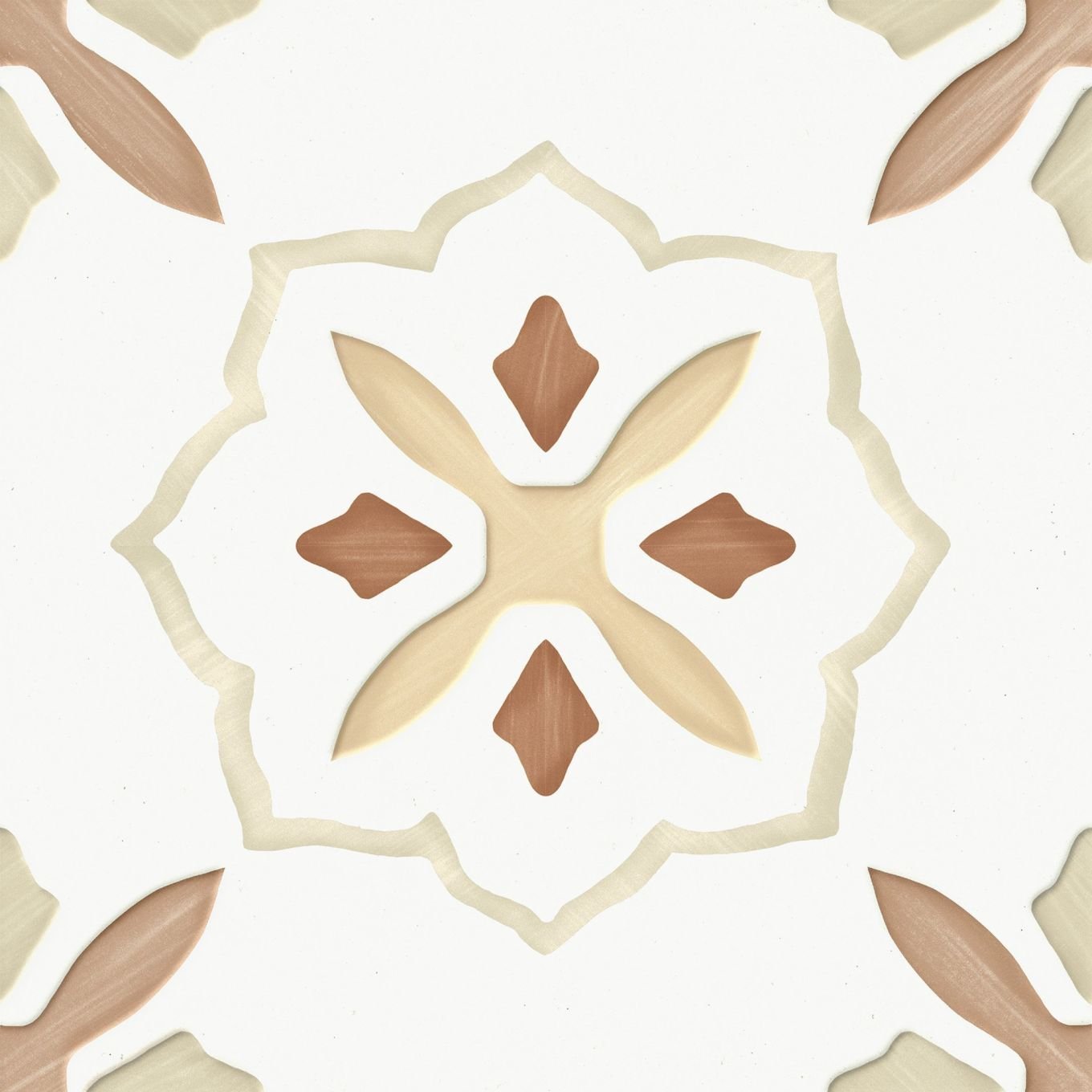 Lira Clay Cross Matt Porcelain Tile 223x223mm
