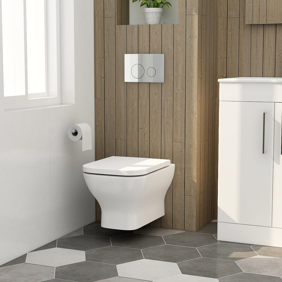 Quadro Wall hung pan