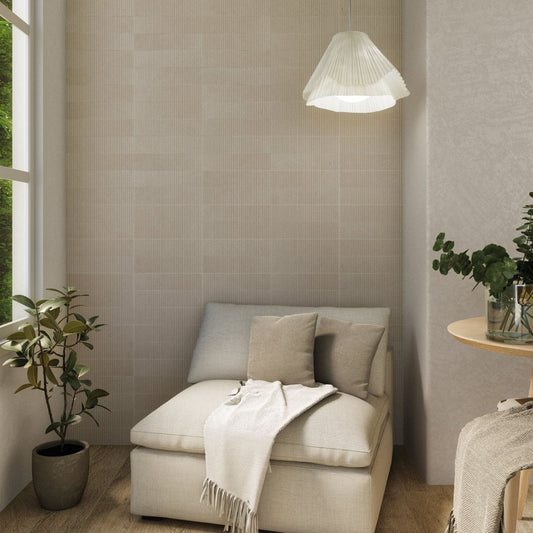 Gambino Decor Beige Matt Ceramic Brick Tile 75x300mm