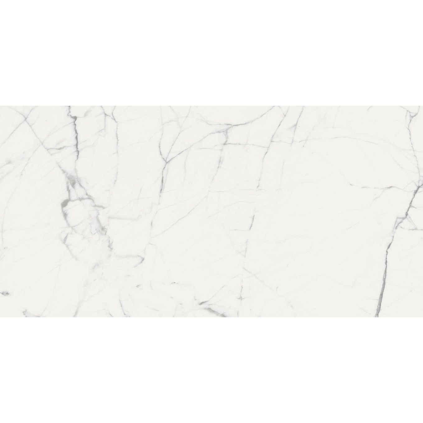 Santorini White Marble Gloss Ceramic Tile 600x300mm