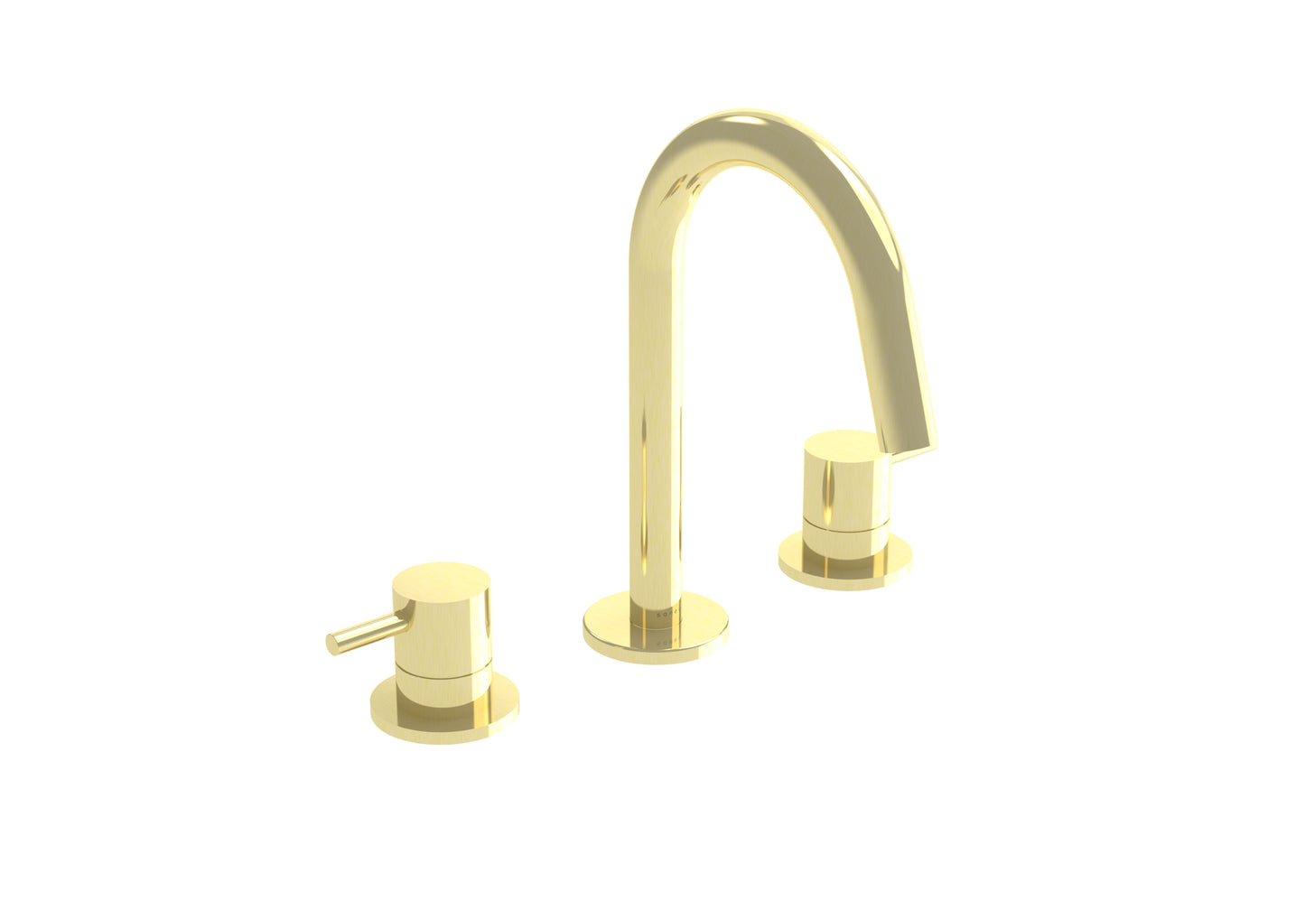 COS 3 Tap Hole Deck mounted Basin Mixer KIT - w/ Classic handle