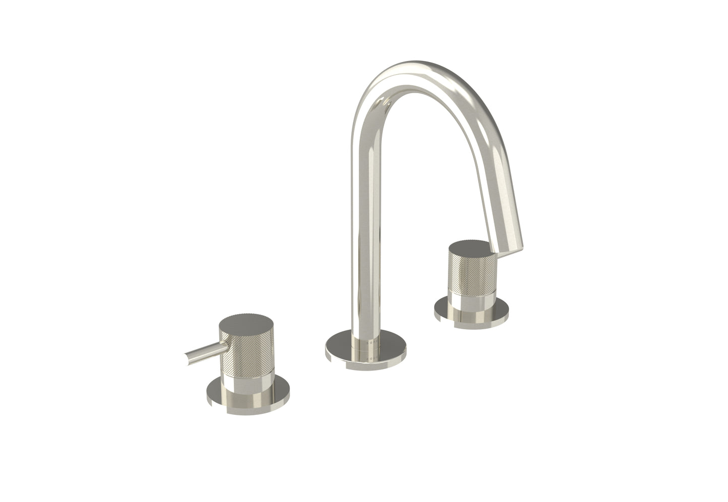 COS 3 Tap Hole Deck mounted Basin Mixer KIT - w/ Knurled handle