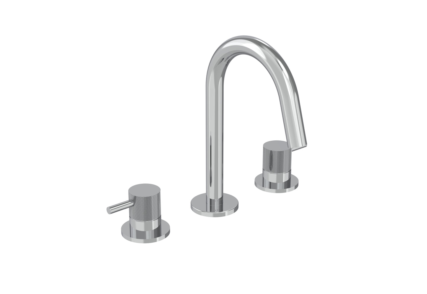 COS 3 Tap Hole Deck mounted Basin Mixer KIT - w/ Knurled handle
