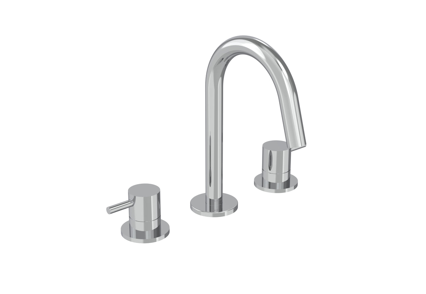 COS 3 Tap Hole Deck mounted Basin Mixer KIT - w/ Classic handle