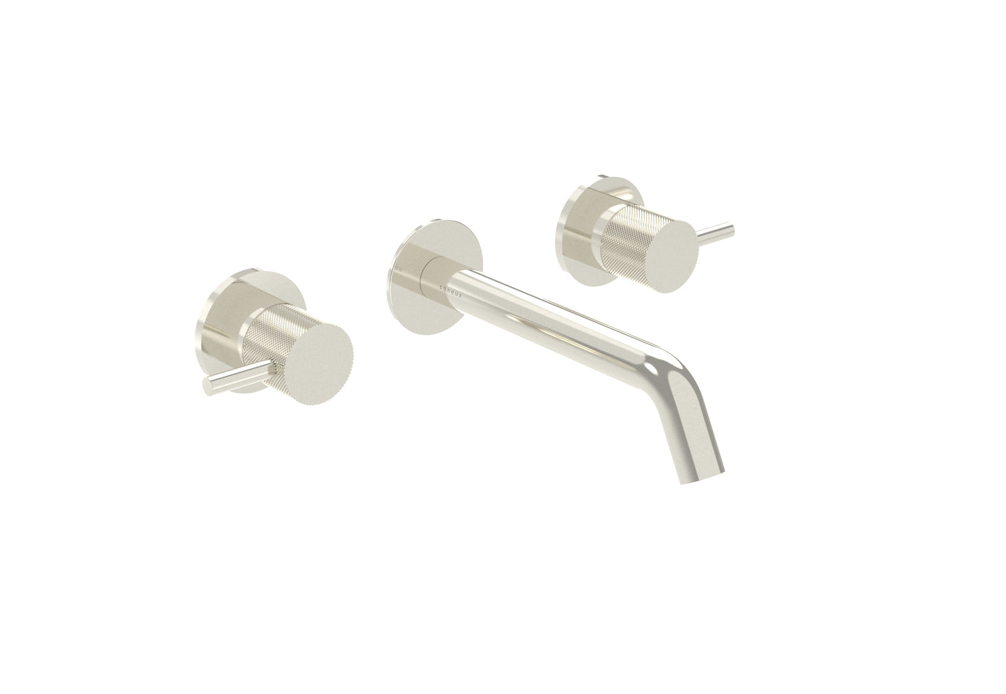 COS 3 Tap Hole Wall mounted Basin Mixer KIT - w/ Classic spout (170mm) w/ Knurled handle