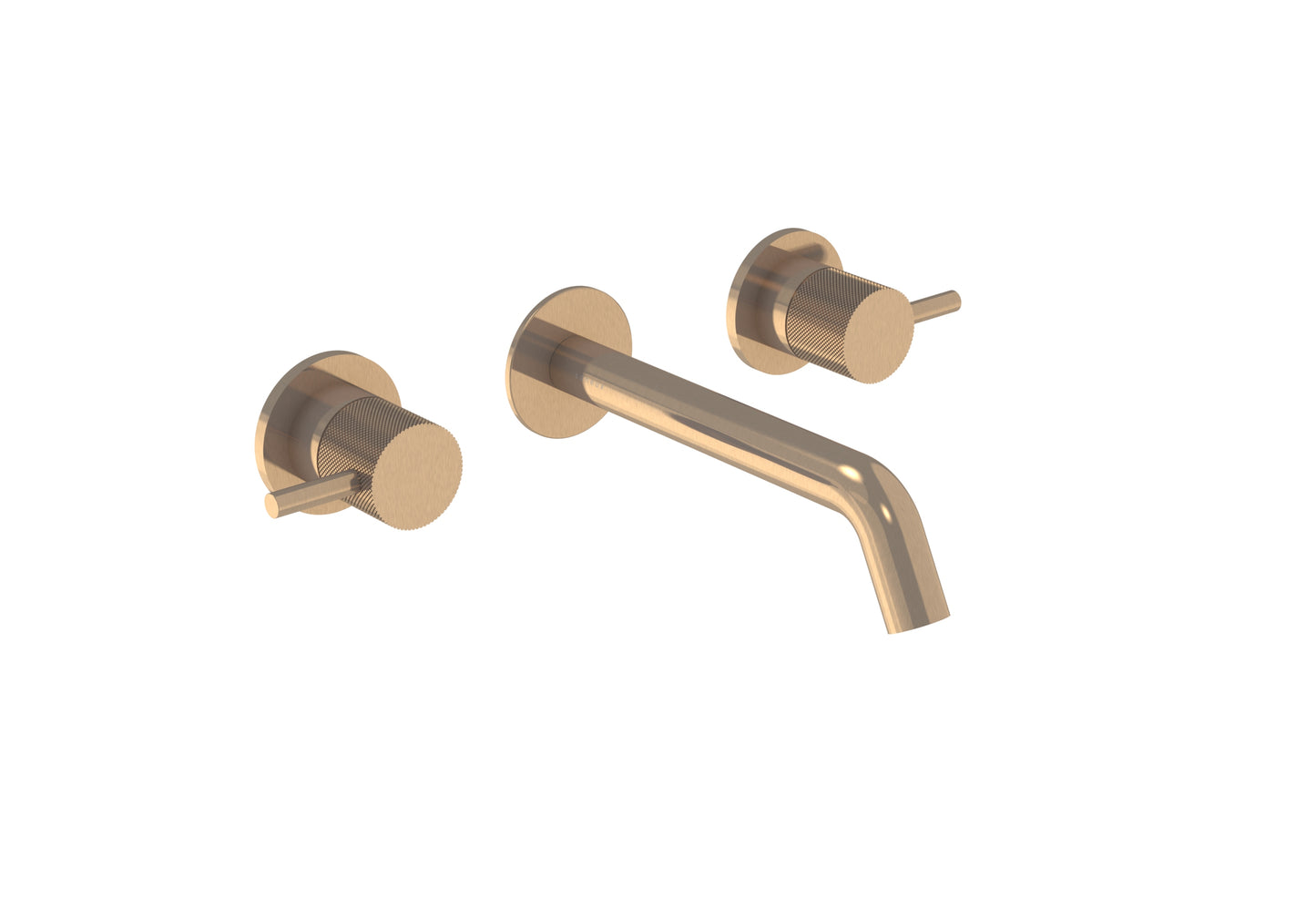 COS 3 Tap Hole Wall mounted Basin Mixer KIT - w/ Classic spout (170mm) w/ Knurled handle