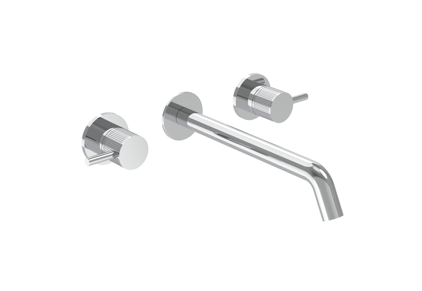 COS 3 Tap Hole Wall mounted Basin Mixer KIT - w/ Long spout (220mm) w/ Fluted handle